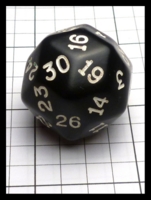 Dice : Dice - DM Collection - Armory Black Opaque D30 Polished - RA Trade Sept 2016